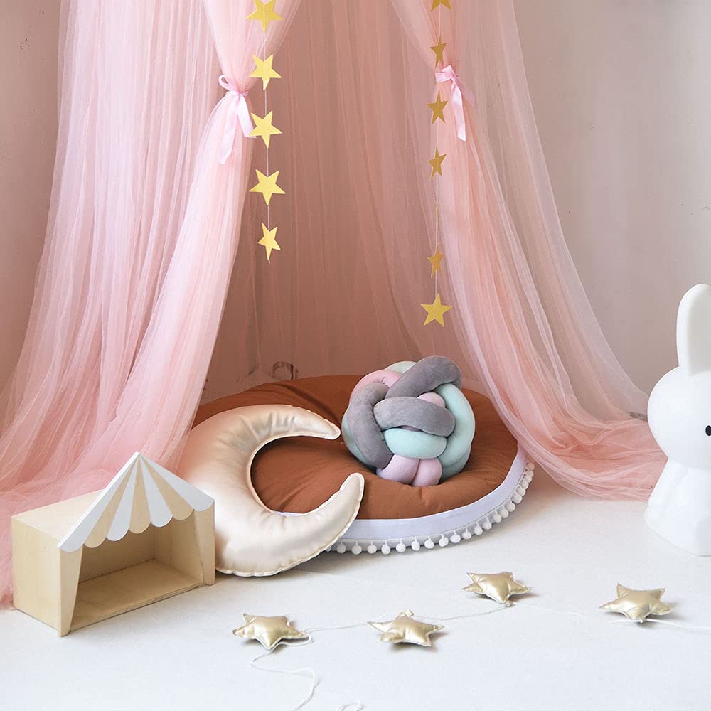 Dome Princess Bed Canopy Round Lace Mosquito Net Play Tent Hanging House Decoration Lace Netting Curtains for Indoor Outdoor