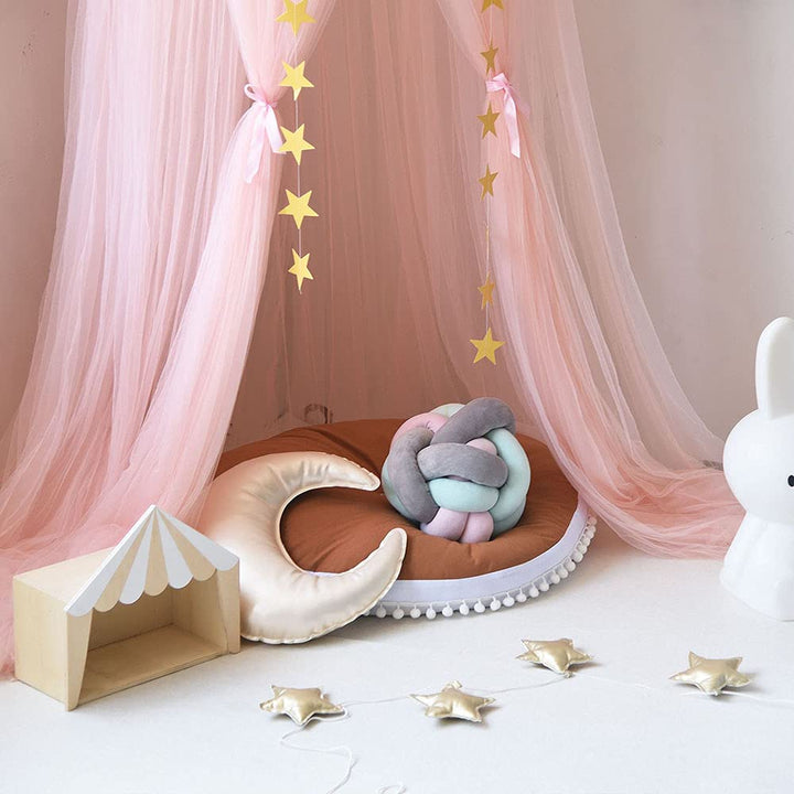Dome Princess Bed Canopy Round Lace Mosquito Net Play Tent Hanging House Decoration Lace Netting Curtains for Indoor Outdoor