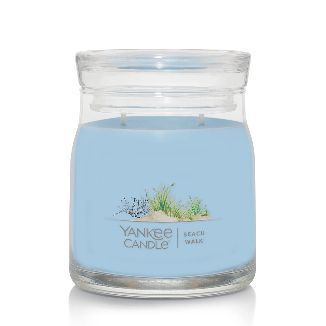 Beach Walk Scented, Signature 4.3oz Small Tumbler Single Wick Candle, Over 20 Hours of Burn Time