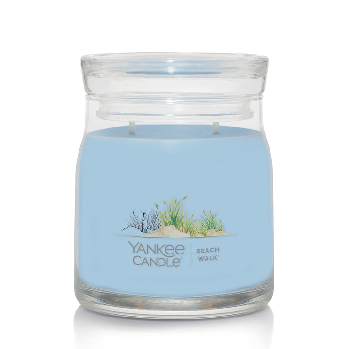 Beach Walk Scented, Signature 4.3oz Small Tumbler Single Wick Candle, Over 20 Hours of Burn Time