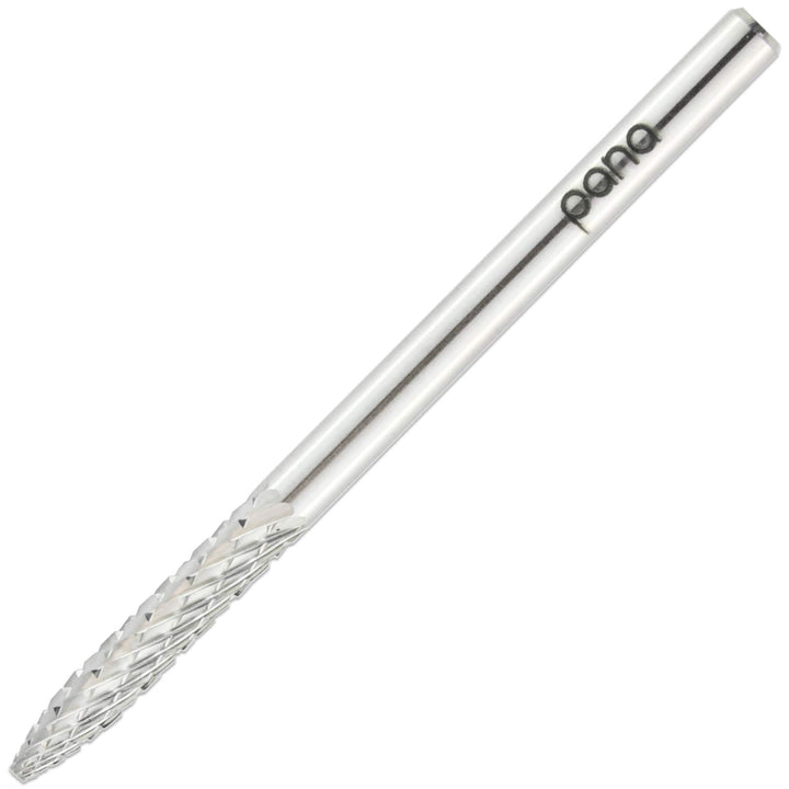 Pana 3/32 Under Nail Cleaner Safety Nail Carbide Bit - Silver Color (Grit: Fine - F) for Electric Dremel Drill Machine