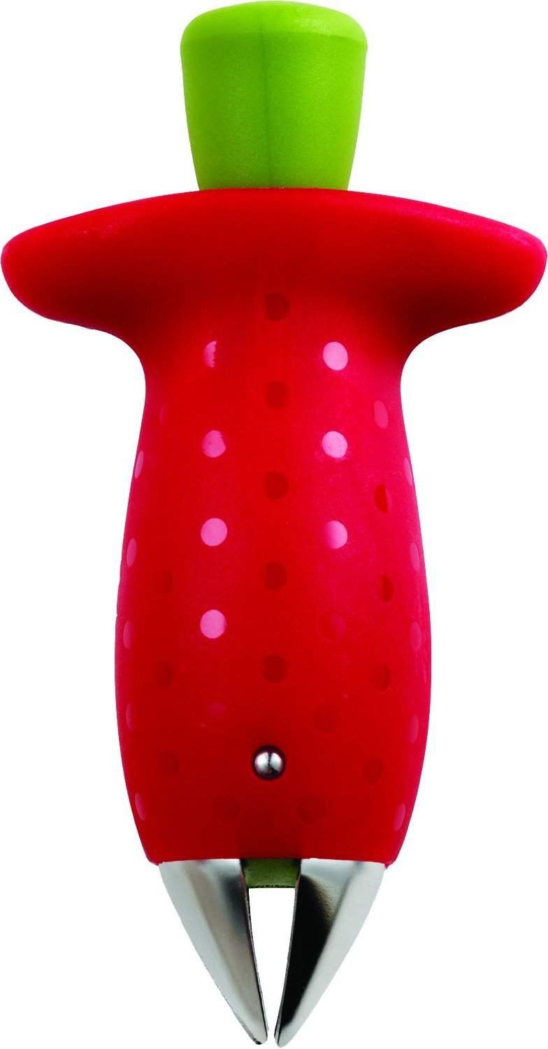 Chef&#39;n Original Stem Gem Strawberry Huller, Red