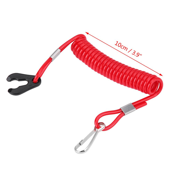 Boat Engine Motor Kill Stop Switch, Outboard Engine Ignition Emergency Kill Stop Switch Key Lanyard Rope Clip (for Yamaha All Series) (Boat Engine Motor Kill Stop Switch)