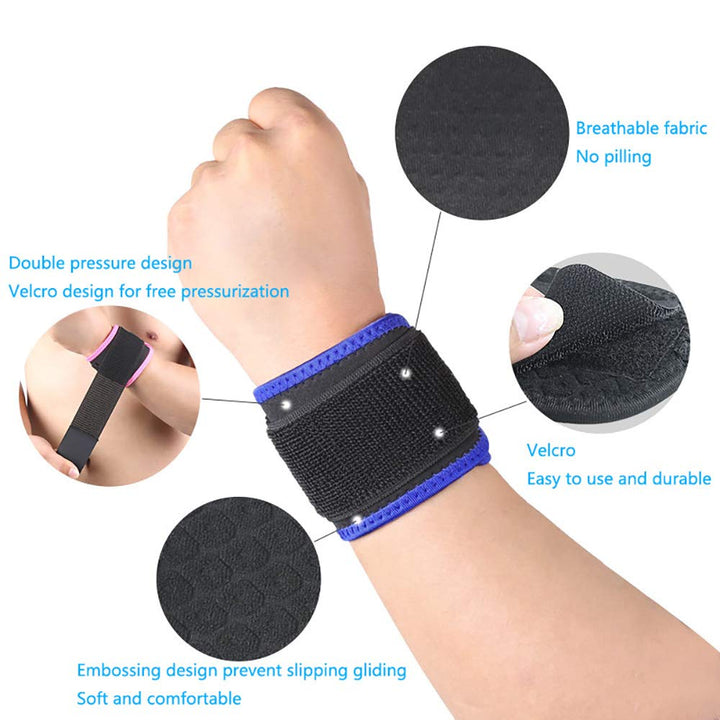 Wrist Brace Compression Wrist Strap Support Wrists forfor Men &amp; Women, Youth &amp; Elderly, Boys&amp; Girls, One Size Adjustable, Sports Wristband (Black)