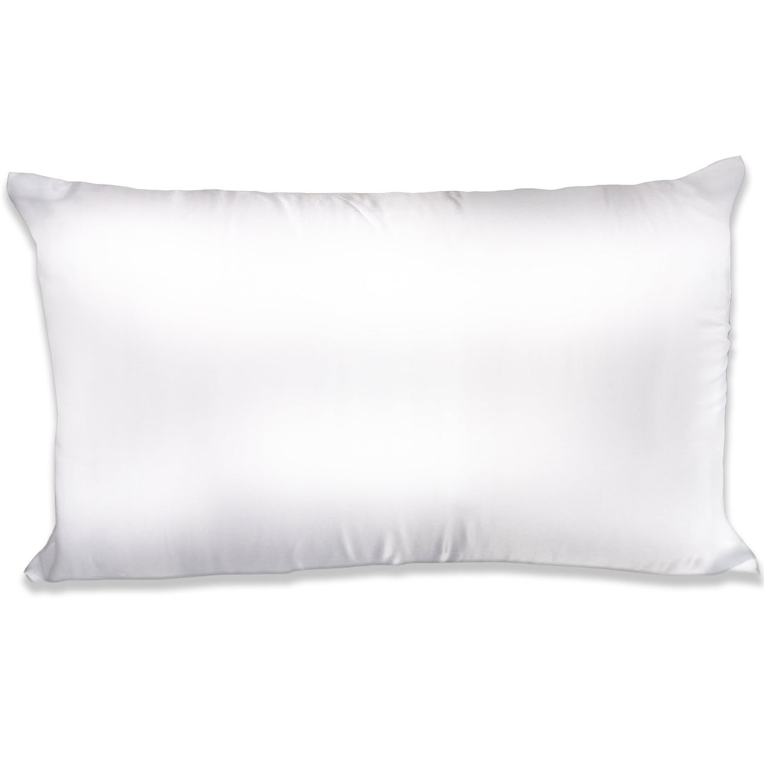 Spasilk Satin Pillowcase for Hair And Face, Satin Pillowcase, King Sized - White Pillowcase