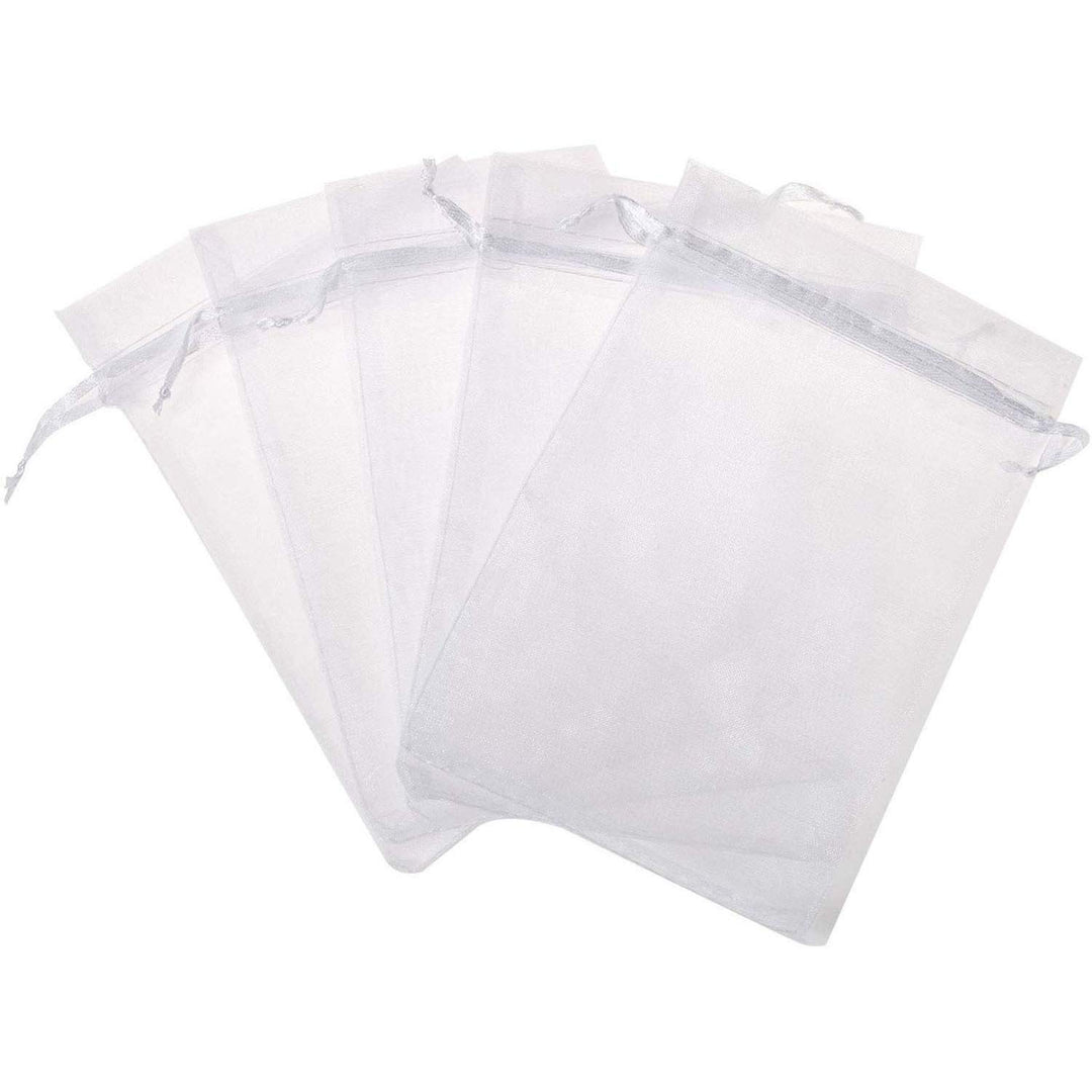 50 Pcs Per Pack 5x7 Gifts Wrap Bags Black, Organza Shee