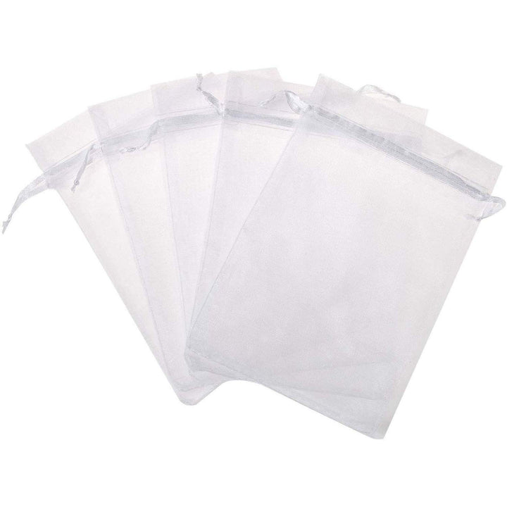 50 Pcs Per Pack 5x7 Gifts Wrap Bags Black, Organza Shee
