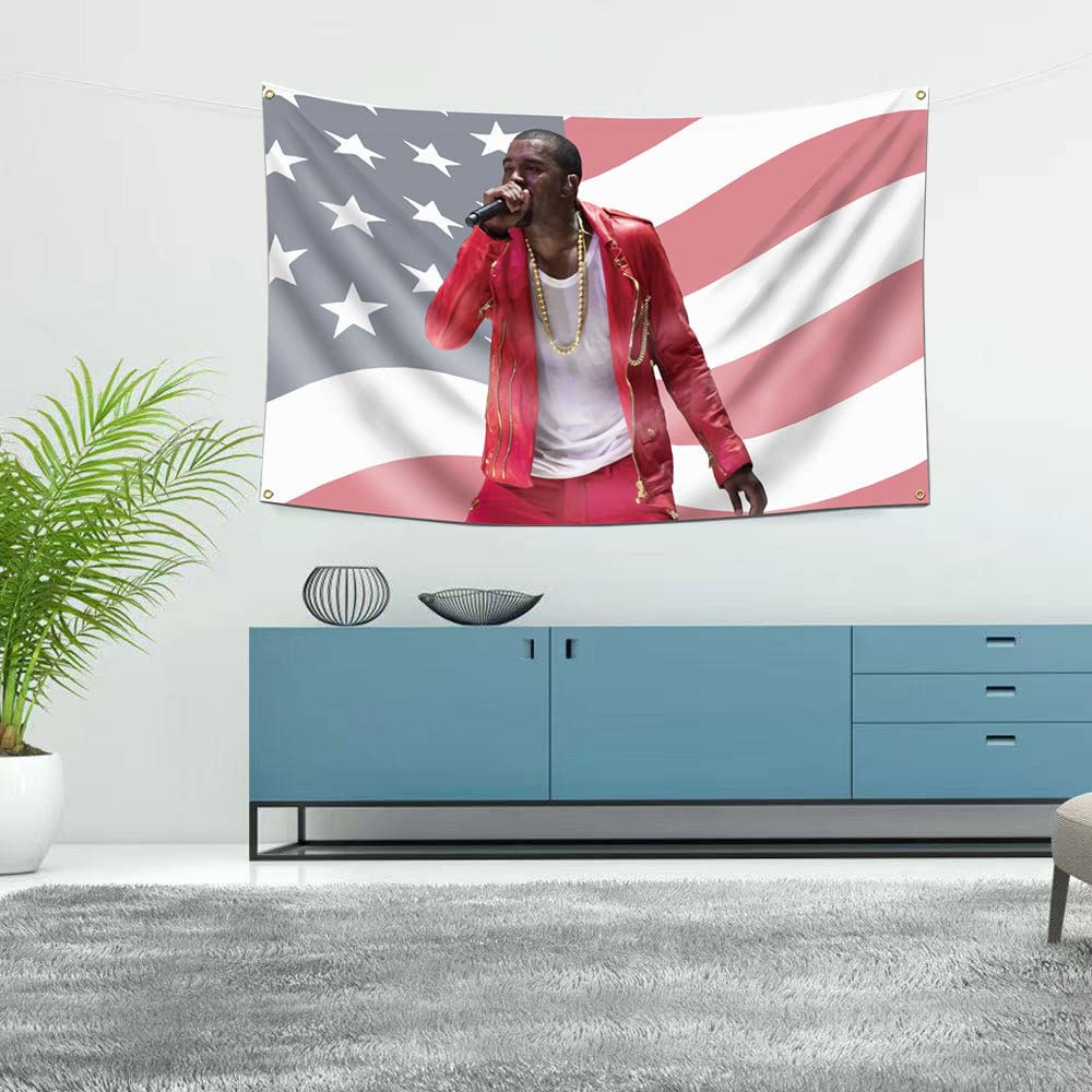 Kanye Flag 3x5Feet West Wall Tapestry Funny Room Wall Tapestry for Room College Dorm Decor