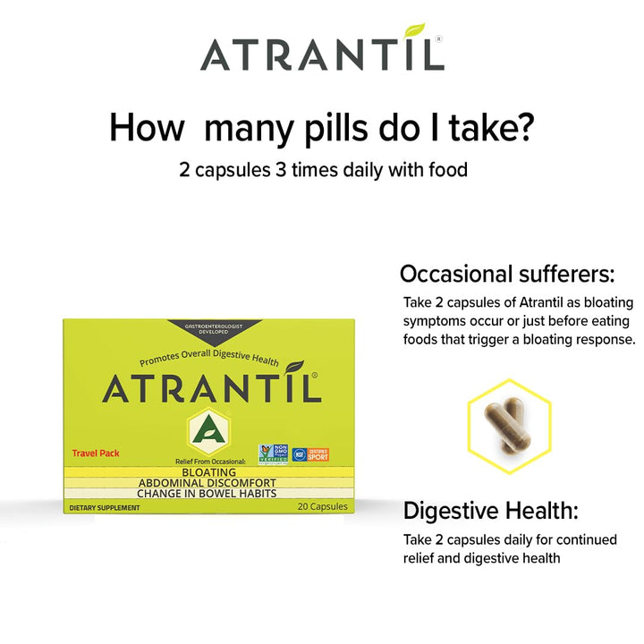 Atrantil Travel Pack (20 Count): Bloating, Abdominal Di