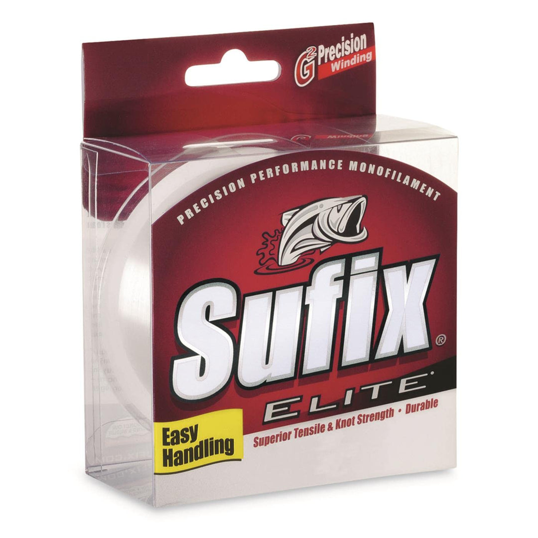 Sufix Elite 8 lb Fishing Line (Clear, Size- 330 YD Spoo