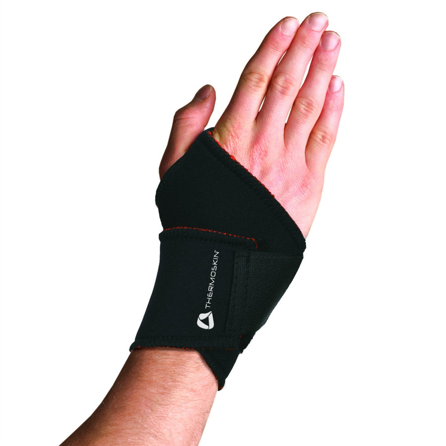 Thermoskin Thermal Universal Wrist Wrap, Black, Small/M