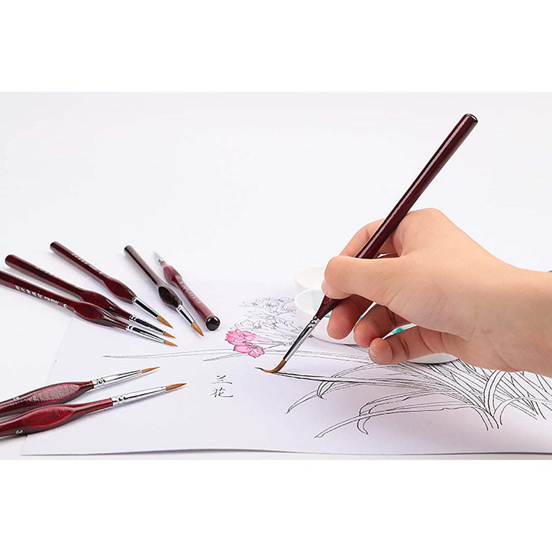 Fine Tip Detail Paint Brush 4PCS Mini Liner Detail Paint Brushes Set for Painting