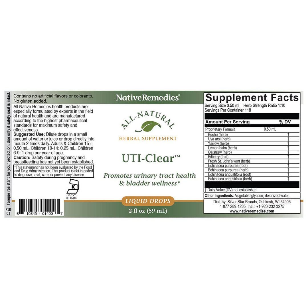 UTI-Clear for Urinary Tract and Bladder Health, 59 ml