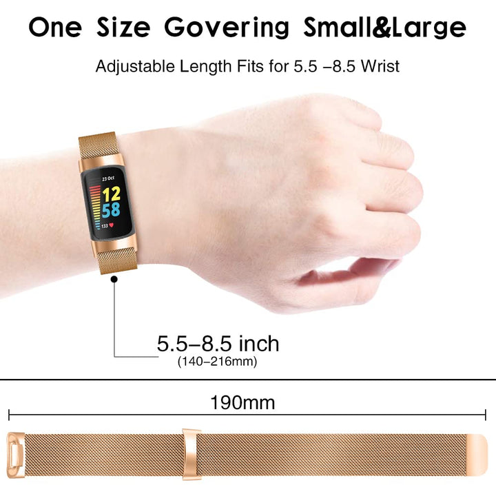 Metal Replacement Bands for Fitbit Charge 5 Advanced Fi