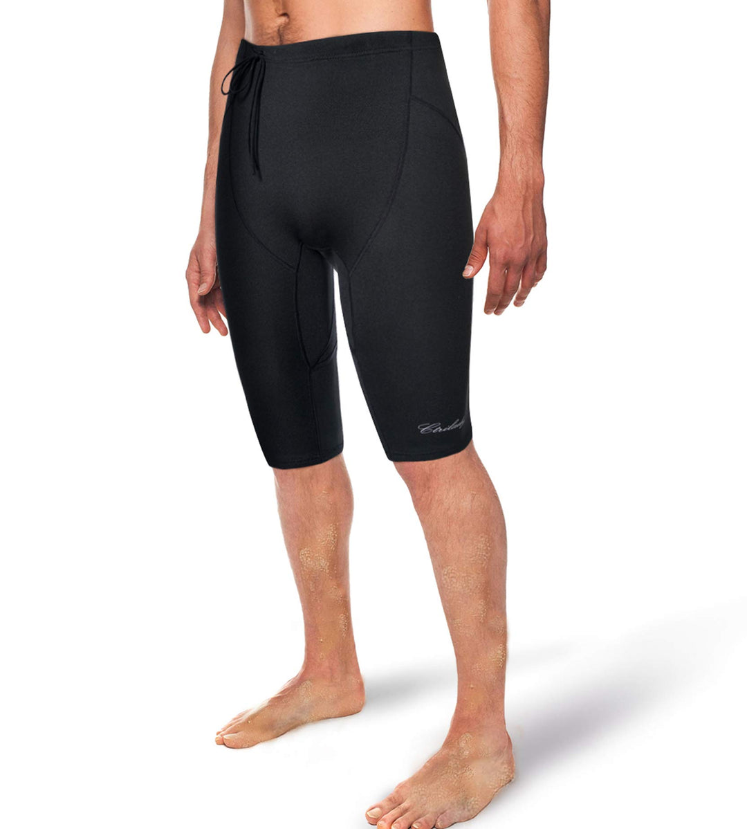 Neoprene Wetsuit Shorts 2mm Premium Sweat Fitness Pants with Pocket for Snorkeling Surfing Swimming Training(Black,L