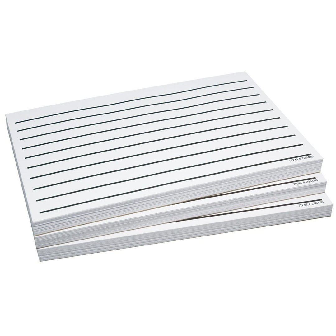 Three Packs Low Vision Thick Line Writing Paper, 5.5 x 