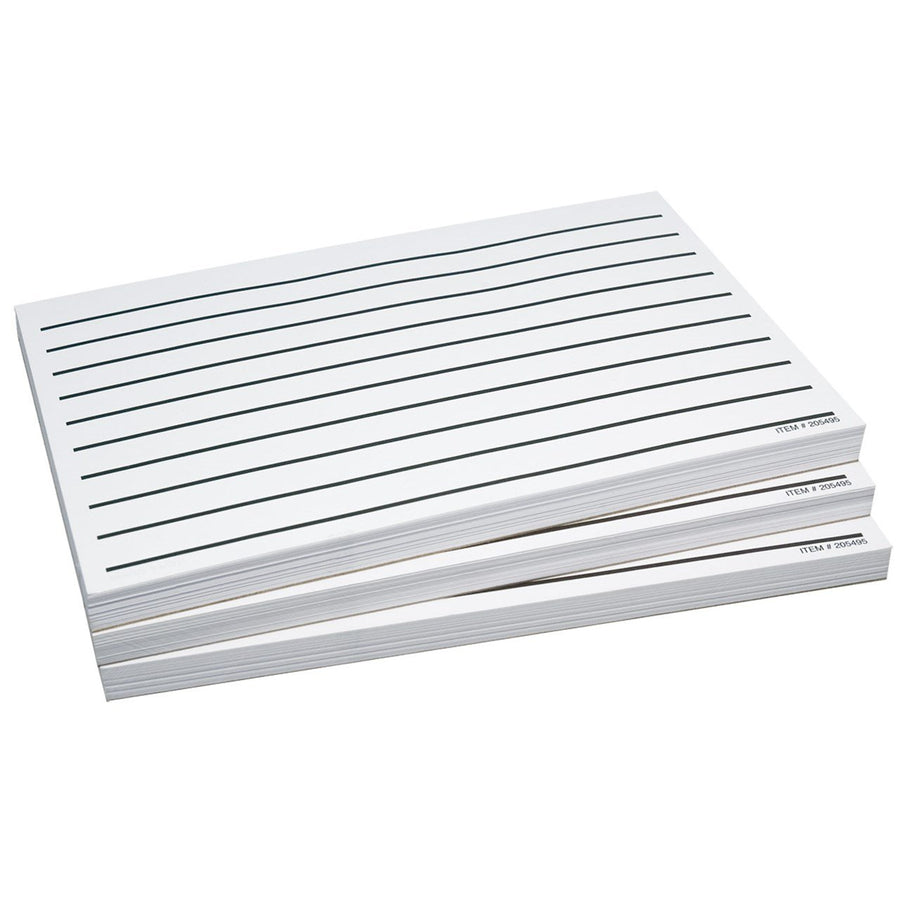 Three Packs Low Vision Thick Line Writing Paper, 5.5 x 