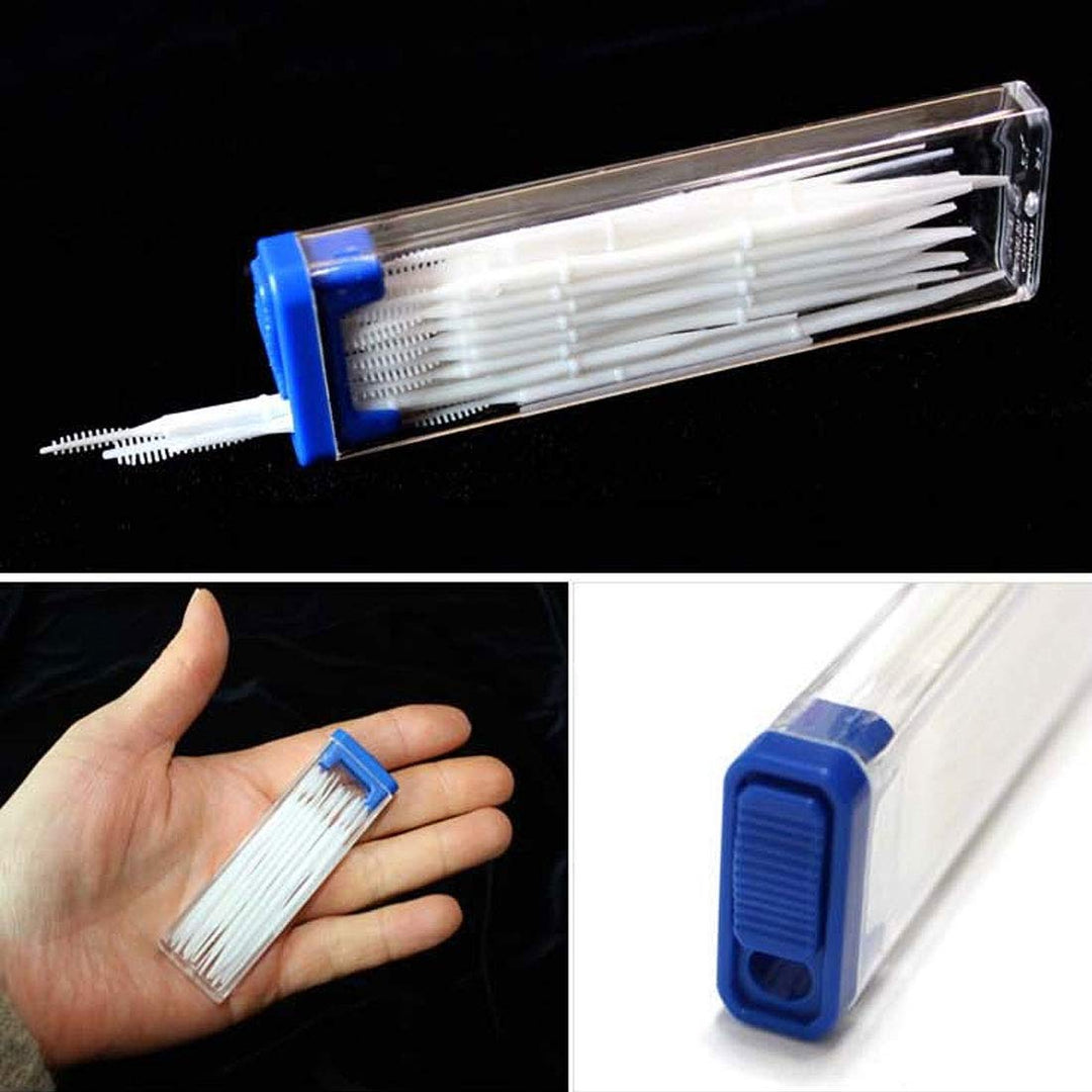 Portable Interdental Toothpicks, Tooth Stick Brush Dent