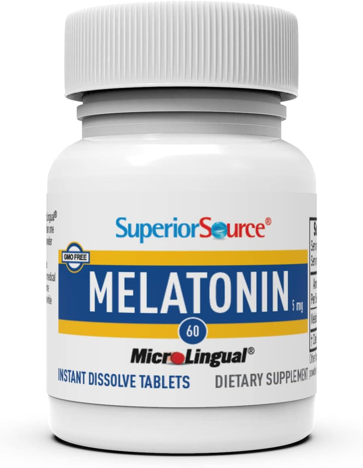 Superior Source Melatonin 5 mg - Healthy Sleep Support 