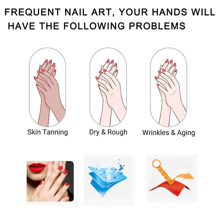 Pimoys Anti UV Gloves for Nail Lamp Light Manicure Glov