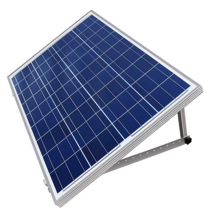28in Adjustable Solar Panel Mount Brackets, with Foldable Tilt Legs on Any Flat Surface for RV, Roof, Boat, Any Off-Grid Systems
