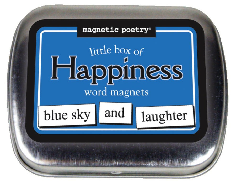 - Little Box of Happiness Kit - Words for Refrigerator - Write Poems and Letters on The Fridge - Made in The USA