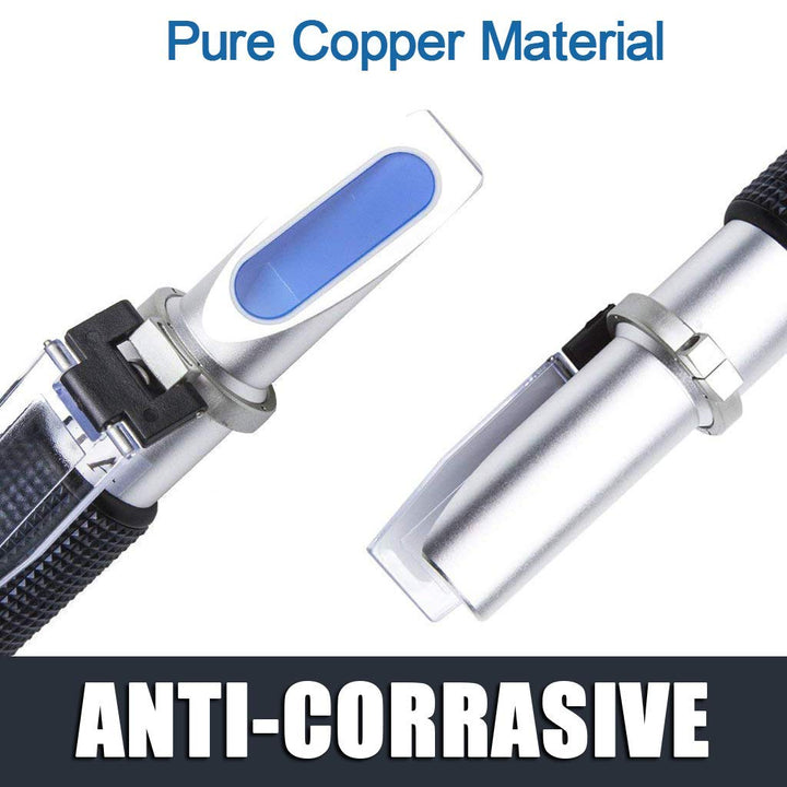 Alcohol Refractometer for Spirit Alcohol Volume Percent Measurement with Automatic Temperature Compensation (ATC), Range 0-80% v/v.Alcohol Refractometer for Spirit Alcohol Volume Percent