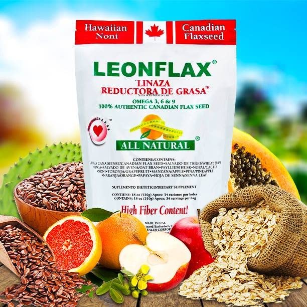 Leonflax, 100% Authentic Canadian Flax Seed, All-natura