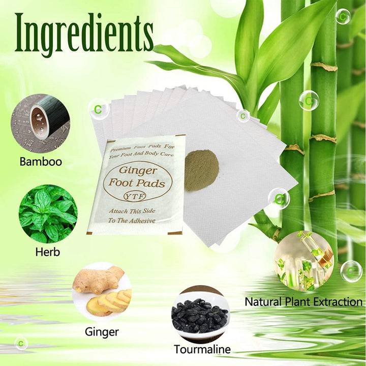 Ginger Foot Pads Bamboo Vinegar Ginger Wormwood Powder 