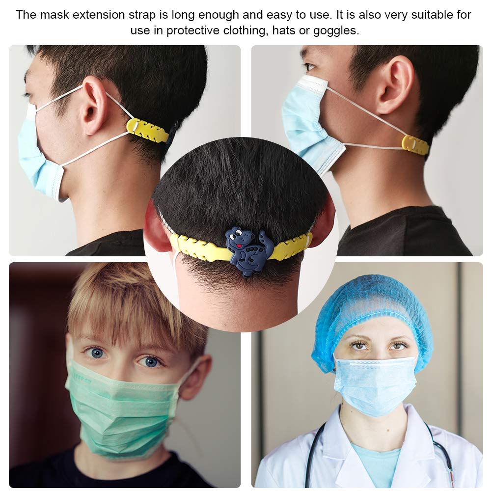 LUOSIXIA 20 PCS Mask Extension Hook, Ear Protector Belt