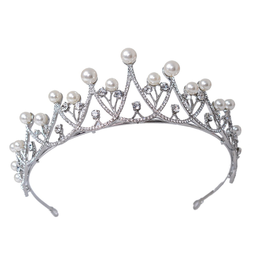 Eseres Pearl Tiaras and Crowns for Women Wedding Tiara Crown Bridal Headpiece