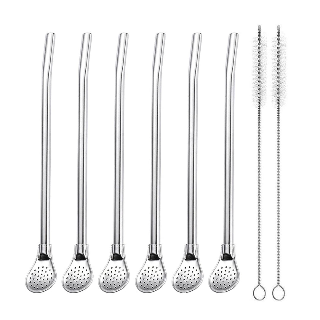 EvaGo Reusable Stainless Steel Drinking Straws with Fil