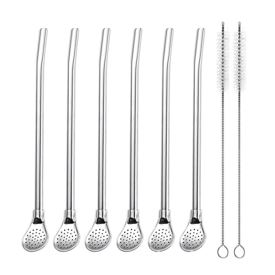 EvaGo Reusable Stainless Steel Drinking Straws with Fil