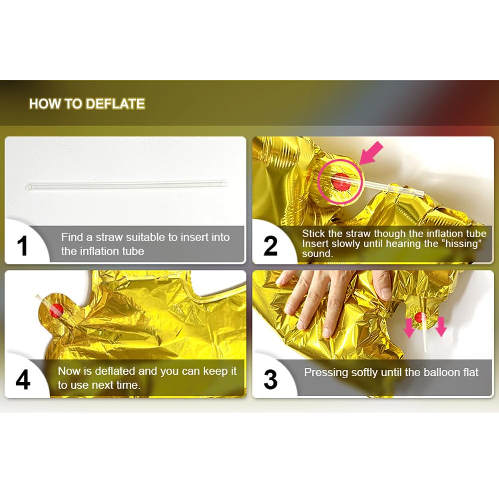 Bachelorette Party Decorations Balloons - Bridal Shower Decorations Yay Party Banner Balloon Engagement Party Decoration - Bachelorette Favor (Yay Gold)