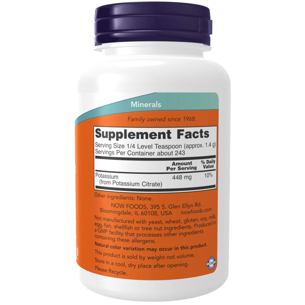 Now Foods Potassium Citrate Powder 12 Ounce, 12.0 Ounce