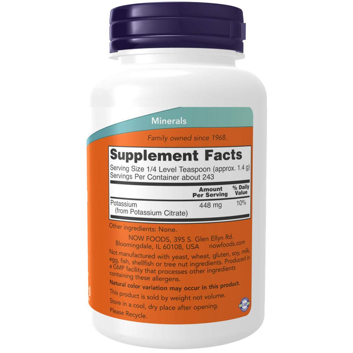 Now Foods Potassium Citrate Powder 12 Ounce, 12.0 Ounce