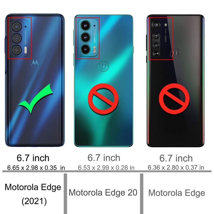 Osophter Moto Edge 2021 Case, 5G UW, Flexible TPU, 2pcs