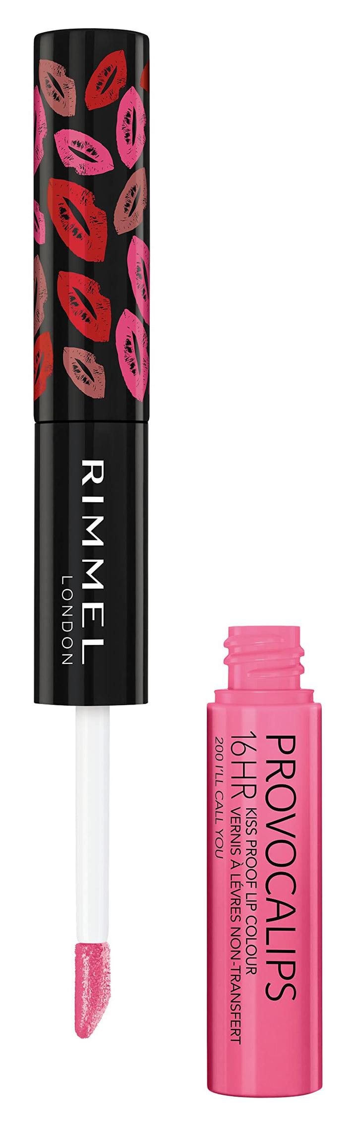London Provocalips 16hr Kiss-Proof Lip Color - Two-Step Liquid Lipstick to Lock in Color and Shine - 200 I&#39;ll Call You, .14 fl.oz.