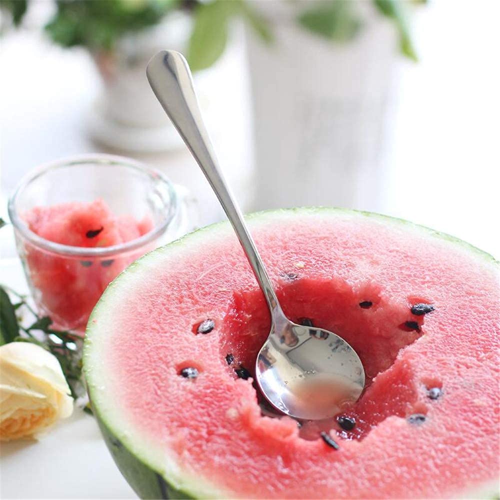 Soup Spoons Set 12 Pcs Premium Stainless Steel Dinner Spoons Heavy-Weight Durable Round Spoons Flatware Set