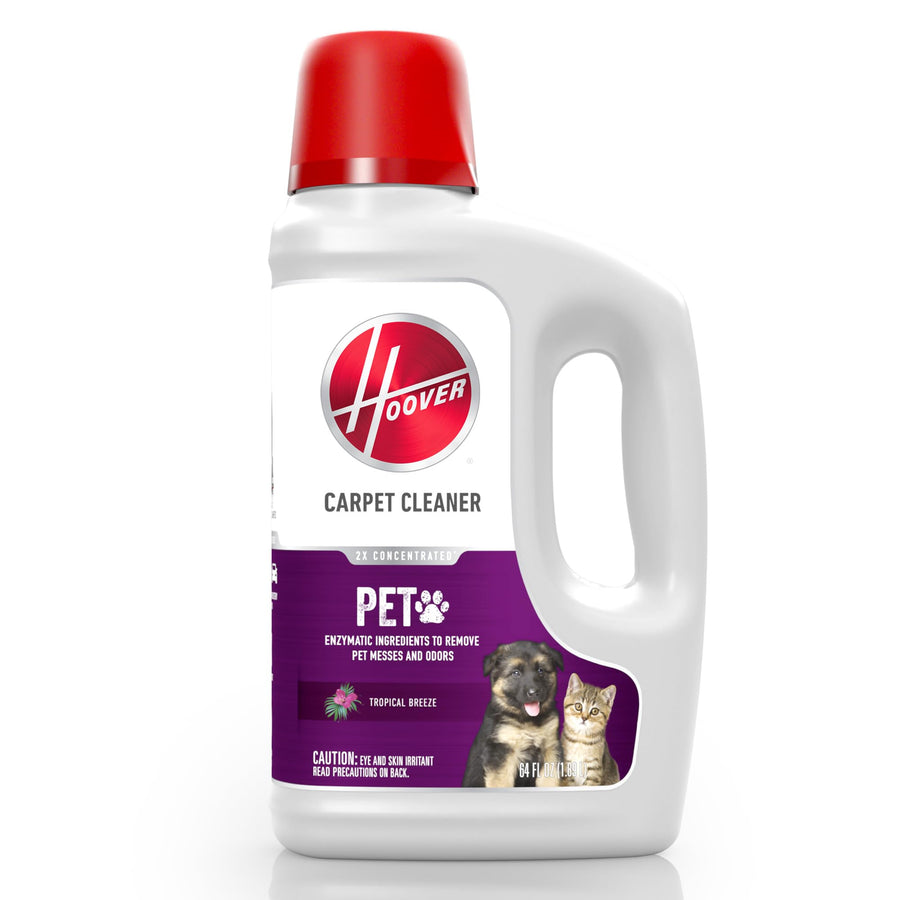 Hoover Pet Carpet Cleaner Solution, 64 oz., Tropical Br