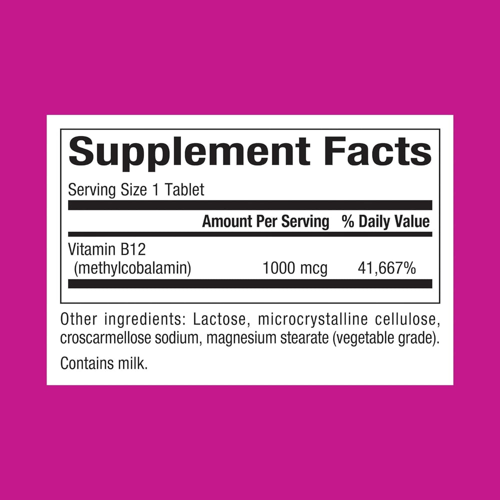 Natural Factors, Vitamin B12 Methylcobalamin 1000 mcg, 