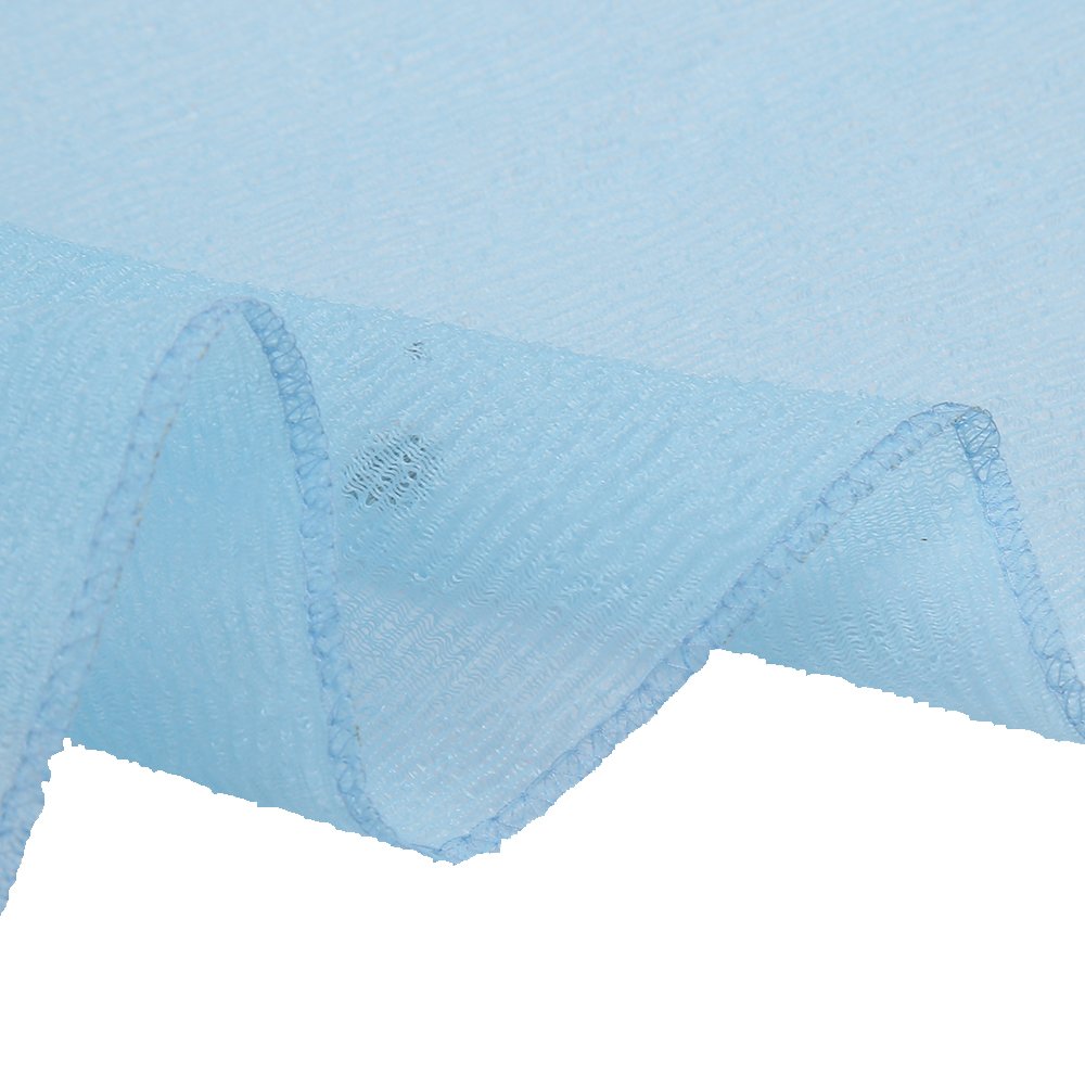 Long Exfoliating Nylon Bath Cloth/Towel, Magic Shower Washcloth For Body, 35 inches(1PCS, Blue)
