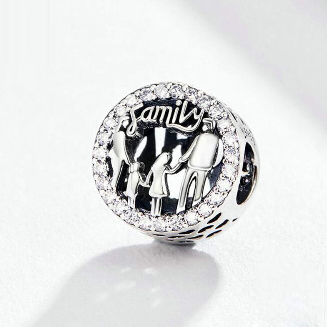 Love Mom Dad Baby Girl Boy Family Charms for Pandora Bracelets (Family Charm)