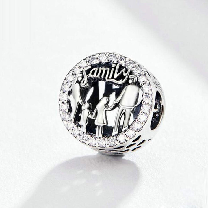 Love Mom Dad Baby Girl Boy Family Charms for Pandora Bracelets (Family Charm)