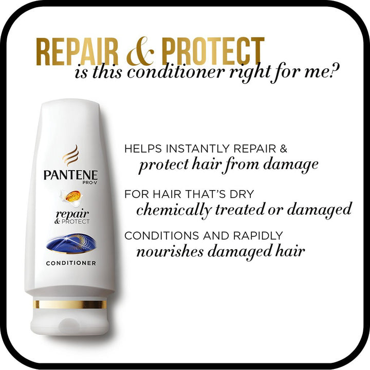 Sulfate Free Conditioner for Damaged Hair, Repair and Protect, 24 Fl Oz (Pack of 2) (Packaging May Vary)