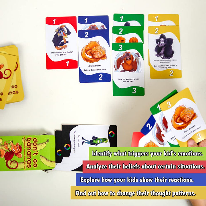 da Vinci&#39;s Room Don&#39;t Go Bananas - A CBT Therapy Game for Kids to Work on Controlling Strong Emotions - Counseling Games, Therapy Toys, Social Skills Games for Kids