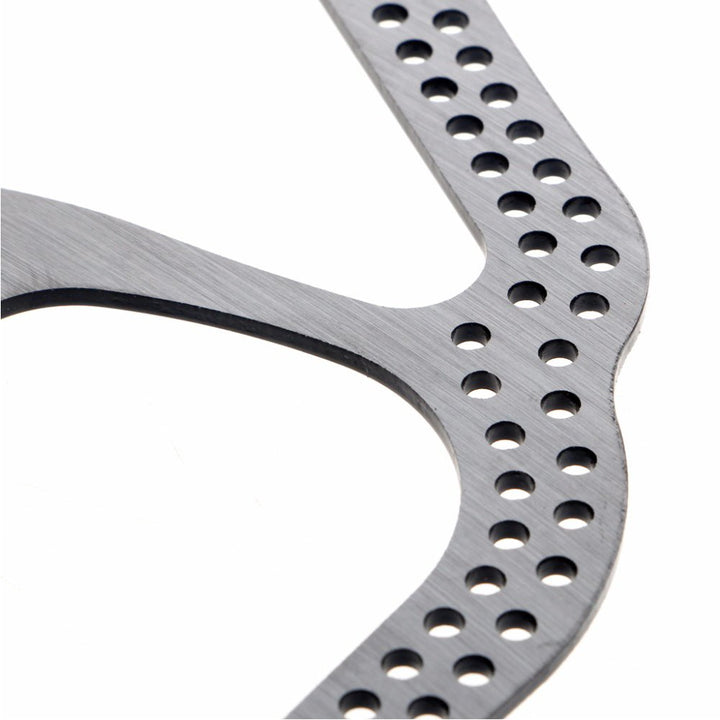 160mm Disc Brake Rotor with 6 Bolts Stainless Steel Bicycle Rotors Fit for Road Bike, Mountain Bike, MTB, BMX (Stainless Steel, 2pcs)