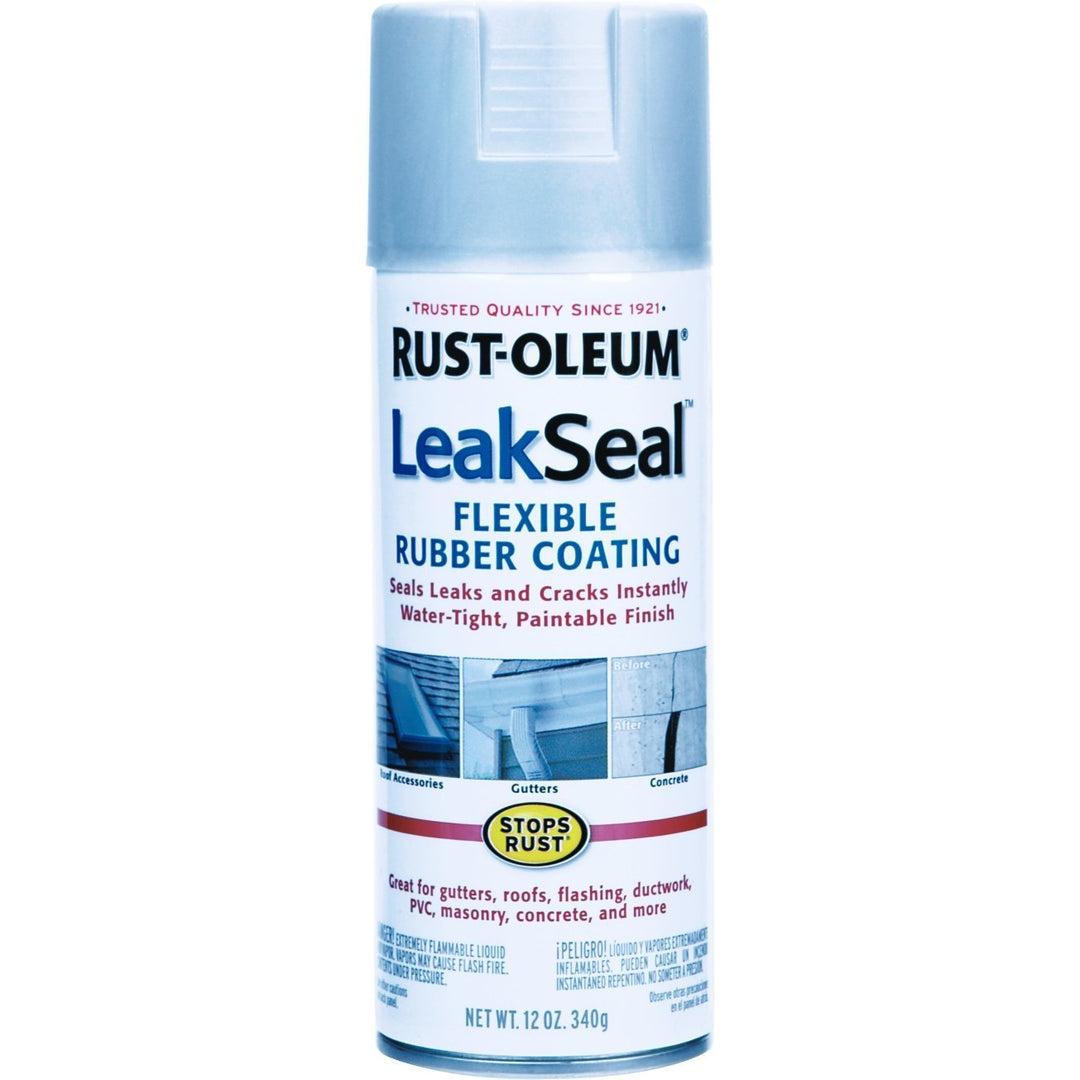 267976 LeakSeal Flexible Rubber Coating Spray, 12 Ounce (Pack of 1), Brown