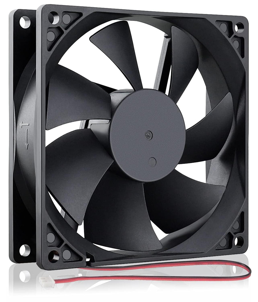 92mm x 92mm x 25mm 90mm 3.6 Inches 12v Brushless Dc Cooling Fan 2 Pin