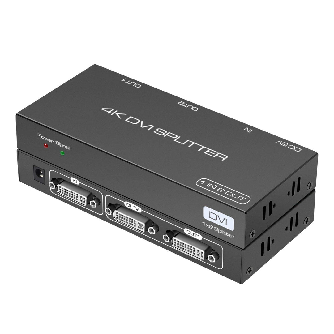DVI Splitter 1 in 2 Out 2 Port DVI Dual Monitors Distri
